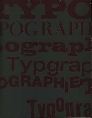 Typographie. Sechs typografische Arbeiten von Peter Bergner, Ulla Hinze, Sabine Müller, Andreas R...