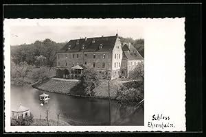 Ansichtskarte Ehrenhain, Schloss Ehrenhain aus der Vogelschau