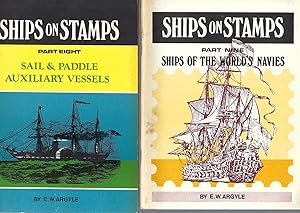Bild des Verkufers fr Ships On Stamps: Part Eight & Part Nine: Sail & Paddle & Ships Of The World's Navies. zum Verkauf von BYTOWN BOOKERY