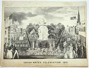 Bild des Verkufers fr Croton Water Celebration 1842, Pictorial covered sheet music zum Verkauf von Antipodean Books, Maps & Prints, ABAA