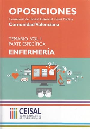 Imagen del vendedor de OPOSICIONES. COMUNIDAD VALENCIANA. TEMARIO VOL I. PARTE ESPECFICA. ENFERMERA. Enfermeras/os (ATS/DUE) a la venta por Librera Vobiscum