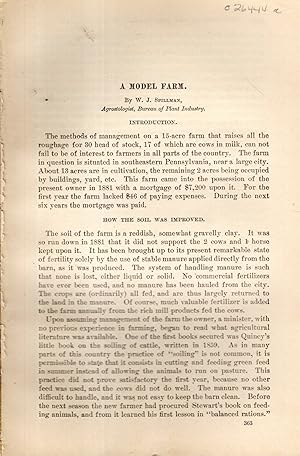 Imagen del vendedor de A Model Farm'.article disbound from Yearbook of the Department of Agriculture, 1903 a la venta por Dorley House Books, Inc.