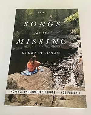 Image du vendeur pour Songs for the Missing (Uncorrected Proof) mis en vente par Brothers' Fine and Collectible Books, IOBA
