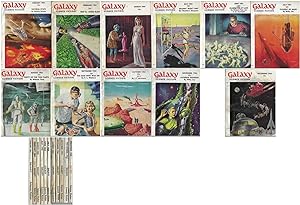 Immagine del venditore per Galaxy Science Fiction 11 Volumes 1954 January, February, March, May, June, July, August, September, October, November, December: Gladiator at Law / Shell Game / A World of Talent / Education of Drusilla Strange / Music Master of Babylon / Many Others venduto da John McCormick
