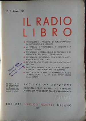 Seller image for Il radio libro for sale by librisaggi