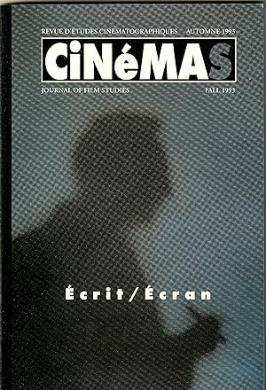 Ecrit / Écran Revue d'études cinématographiques. Journal of Film Studies Vol. 4, No 1