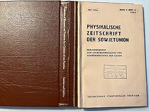 "Production of Electrons and Positrons by a Collision of Two Particles", in Physikalische Zeitsch...
