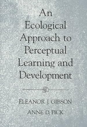 Seller image for Ecological Approach to Perceptual Learning and Development for sale by GreatBookPricesUK