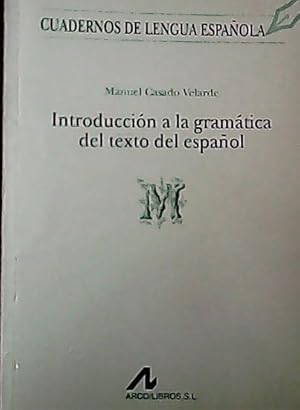 Seller image for Introduccin a la gramtica del texto en espaol for sale by Librera La Candela