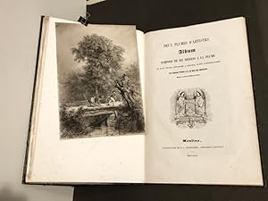 Deux plumes d'artistes. & Vues du château de Veauce. Réunion de 2 ouvrages en 1 volume.