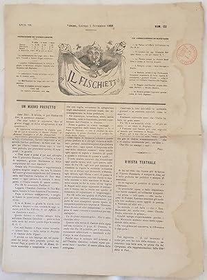 IL FISCHIETTO TORINO GIOVEDI 5 NOVEMBRE 1863 TIP. LETTERARIA ,