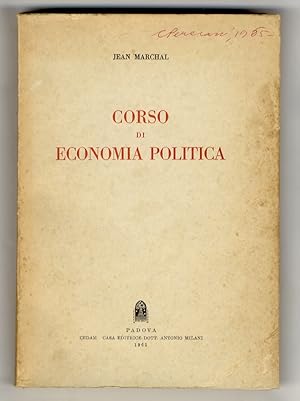 Corso di economia politica.