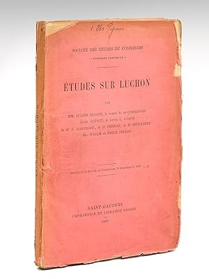 Imagen del vendedor de Etudes sur Luchon [ Edition originale ] a la venta por Librairie du Cardinal