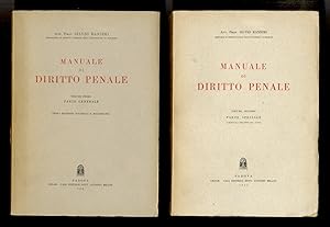 Manuale di diritto penale. Volume primo: parte generale. Volume secondo: Parte speciale, i singol...