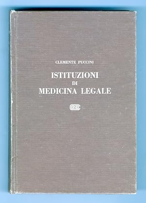 Bild des Verkufers fr Istituzioni di medicina legale. zum Verkauf von Libreria Oreste Gozzini snc