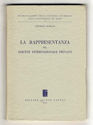 La rappresentanza nel diritto internazionale privato.