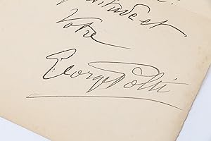 Lettre autographe signée adressée à son ami le poète Jean Ott : "je rejoins régulièrement, chaque...