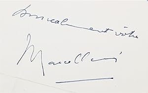 Lettre autographe signée adressée à Carlo Rim : "Rarement, en effet, je n'ai senti, comme ce jour...
