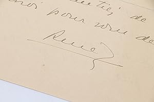 Humoristique lettre autographe signée adressée à Carlo Rim concernant la naissance du fils de Car...