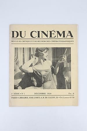 Du Cinéma - Revue de critique et de recherches cinématographiques N°1 de la 1ère série