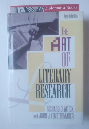 Seller image for The Art of Literary Research for sale by Diplomatist Books