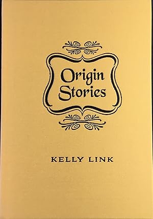 ORIGIN STORIES (Hardcover Limited Edition Chapbook)