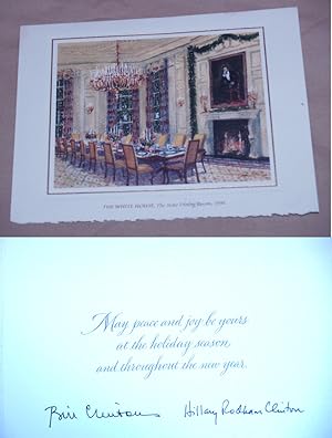 Image du vendeur pour 1998 Christmas Card from the White House mis en vente par Pacific Rim Used Books  LLC