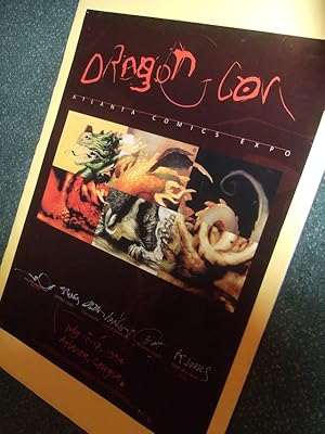 DragonCon - Atlanta Comics Expo 1994 Dragon Poster -SIGNED By Walter Simonson, Jeffrey ( Jeff ) J...