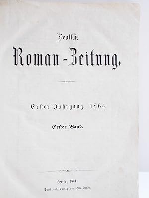 Bild des Verkufers fr Deutsche Roman-Zeitung (erster Jahrgang 1864, 1. Band Nr. 1 - 12) zum Verkauf von Antiquariat Zinnober