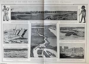 Building the Great Nile Dams; Progress of Construction. A collection of photographic prints, with...