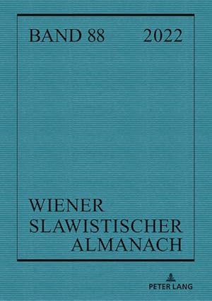 Seller image for Wiener Slawistischer Almanach Band 88/2022 for sale by AHA-BUCH GmbH