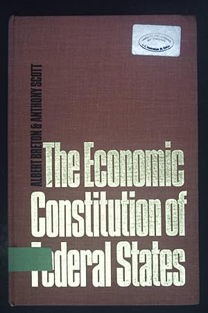 Seller image for The Economic Constitution of Federal States. for sale by books4less (Versandantiquariat Petra Gros GmbH & Co. KG)