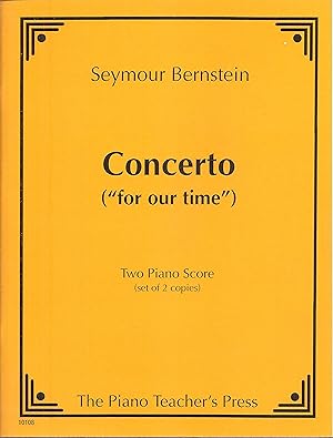 Imagen del vendedor de Concerto ( " for our Time " ). Two piano score a la venta por Snow Crane Media