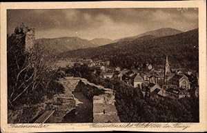 Bild des Verkufers fr Ansichtskarte / Postkarte Badenweiler im Schwarzwald, Gesamtansicht Blick von der Burg zum Verkauf von akpool GmbH