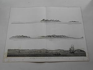 Immagine del venditore per VIEW OF THE CITY OF TEN-TCHOO-FOO FROM THE ANCHORAGE OF THE HINDOSTAN IN THE STRAIT OF MI-A-TAU BEARING SOUTH-WEST. Plate 7 from the folio atlas of Staunton's An Authentic Account of an Embassy from the King of Great Britain to the Emperor of China. venduto da J. R. Young