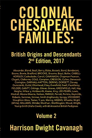 Seller image for Colonial Chesapeake Families : British Origins and Descendants for sale by GreatBookPrices