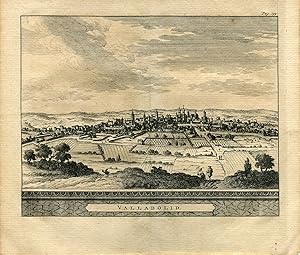 Valladolid. Grabado por Pieter vander Aa, 1707. Alvarez de Colmenar.