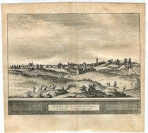 Cadiz. Jerez de la Frontera. Grabado por Pieter Van der Aa, 1715.