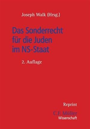 Seller image for Das Sonderrecht Fur Die Juden Im NS-Staat -Language: german for sale by GreatBookPricesUK