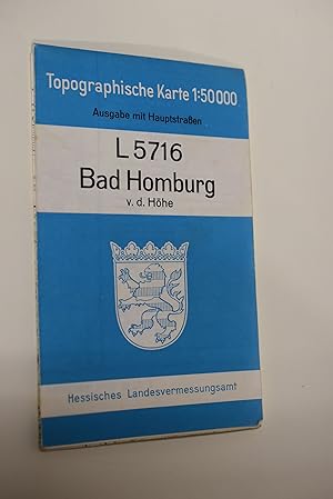 Bild des Verkufers fr Topographische Karte; Teil: L 5716., Bad Homburg vor der Hhe zum Verkauf von Antiquariat Biebusch