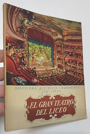 Imagen del vendedor de El Gran Teatro del Liceo a la venta por Librera Mamut