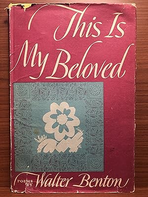 Image du vendeur pour This is My Beloved mis en vente par Rosario Beach Rare Books