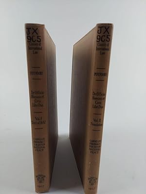 DE OFFICIO HOMINIS ET CIVIS JUXTA LEGEM NATURALEM LIBRI DUO [2 VOLUMES]