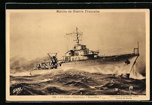 Carte postale Marine de Guerre Francaise, Le Contre-Torpilleur Terrible