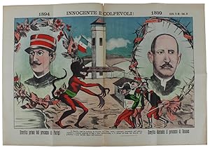 LA RANA - Giornale Umoristico con caricature e disegni a colori. Anno XXXV/1899 n. 33: 1894 INNOC...