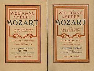 Imagen del vendedor de Wolfgang Amde MOZART. Sa vie Musicale et son Oeuvre. Essai de Biographie critique. Complet en 5 VOLUMES. Tome 1 : L'enfant prodige (1756-1773) - Tome 2 : Le jeune matre (1773-1777) - Tome 3 : Le grand voyage (1777-1784) - Tome 4 : L'panouissement (1784-1788) - Tome 5 : Les dernires annes (1789-1791). a la venta por BP02