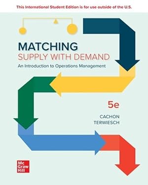 Seller image for Matching Supply with Demand: An Introduction to Operations Management ISE (Paperback) for sale by Grand Eagle Retail