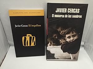 Imagen del vendedor de PACK 2 Libros de Javier Cercas: El Monarca de las Sombras / El Inquilino a la venta por Libros Angulo