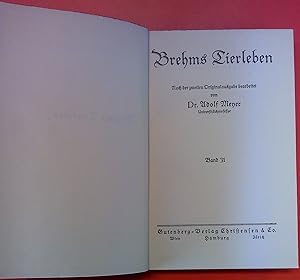 Imagen del vendedor de Brehms Tierleben Band 31 & Band 32: Die niederen Tiere. Band 7 a la venta por biblion2