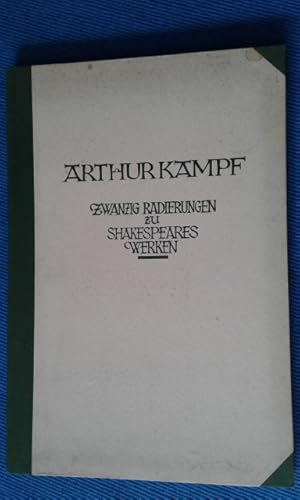 Imagen del vendedor de Zwanzig Radierungen zu Shakespeares Werken. (Lose in Mappe). a la venta por Antiquariat Appel - Wessling